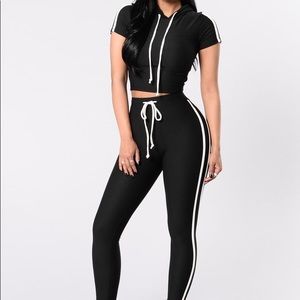 Short Sleeve Hoodie & Legging Set